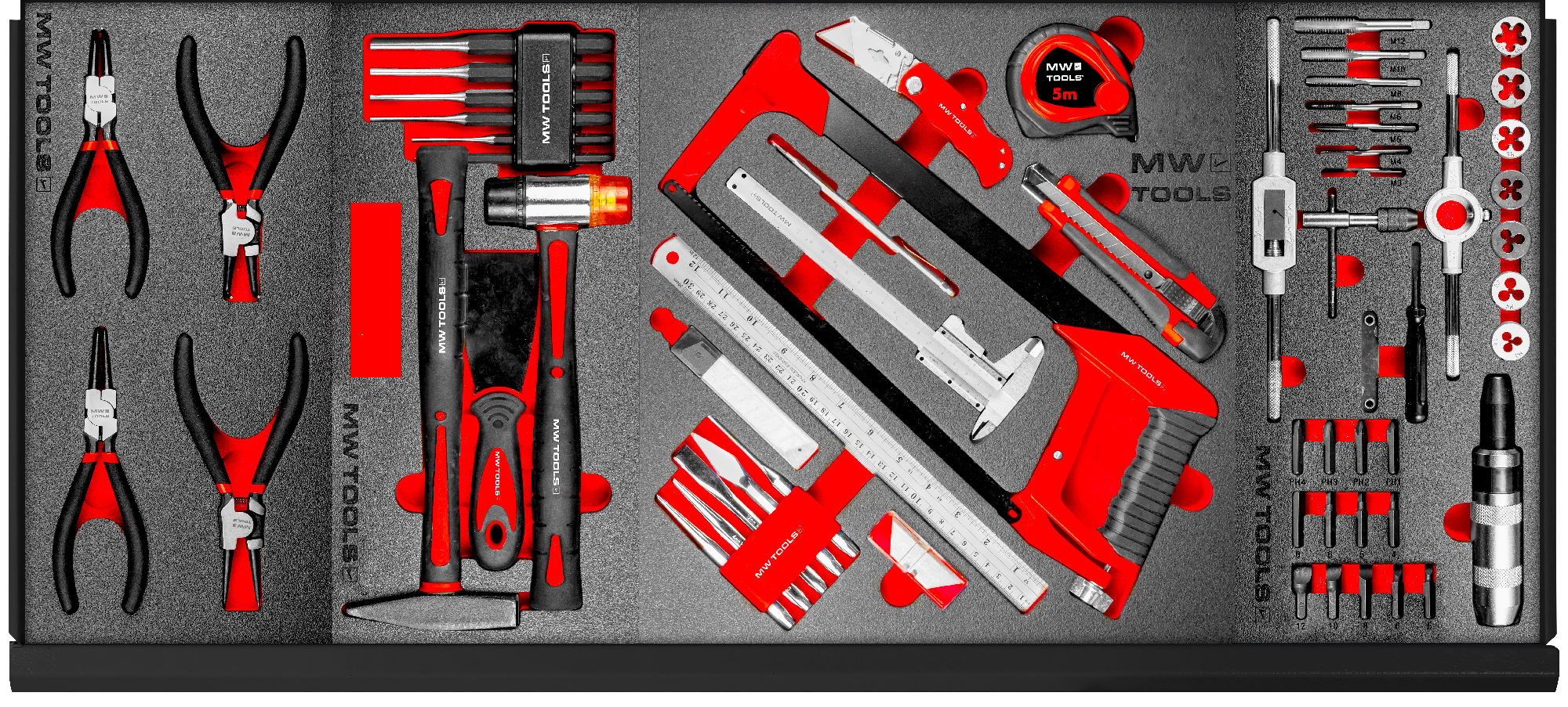 Servante d'atelier complète XXL 512 outils MW Tools MWE512G4