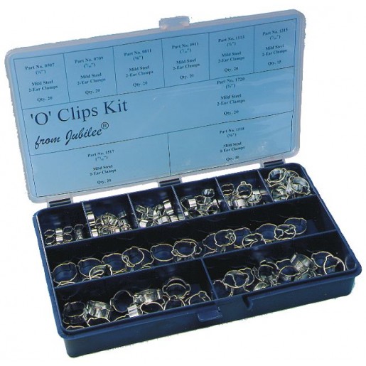 Set of o-clips hose clips 175 pc
